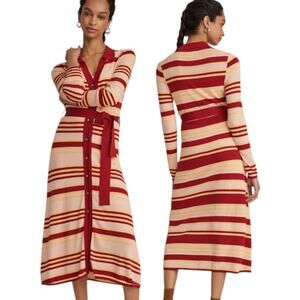 Anthropologie Maeve Sweater Maxi Shirtdress